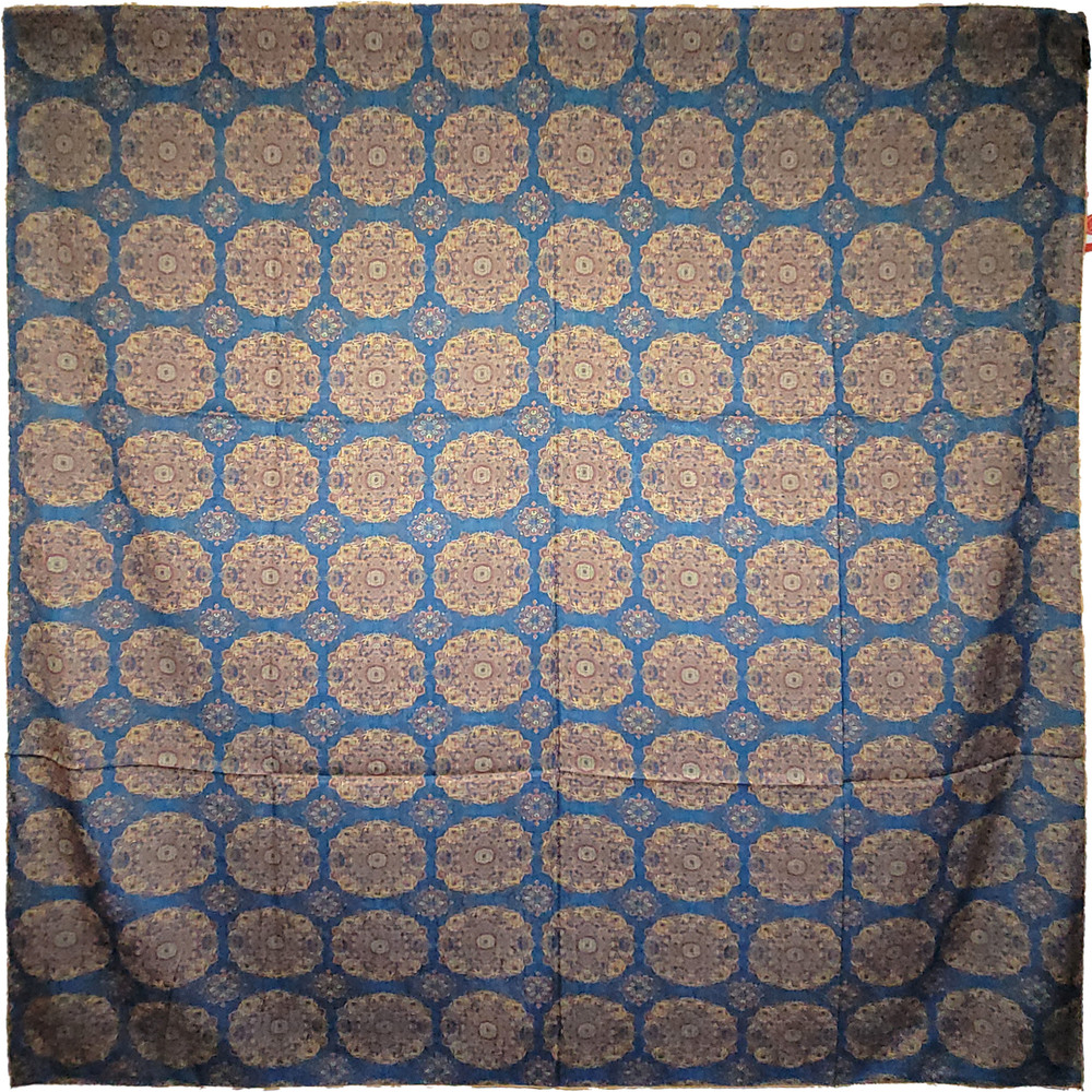 NWT Double Sided Silk Scarf 52"x52" Large Square Shawl Wrap XiangYunSha 3681